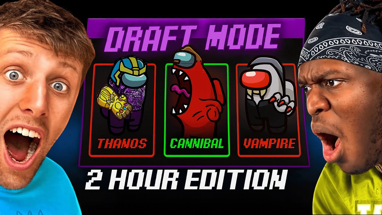 2 HOURS OF DRAFT MODE IN SIDEMEN AMONG US