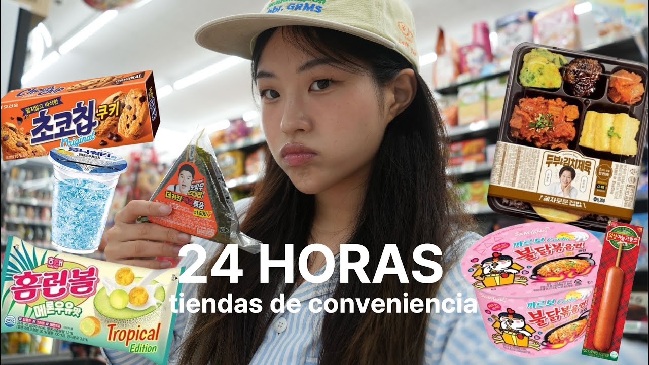 24 horas comiendo solo en TIENDAS DE CONVENIENCIA de una Coreana