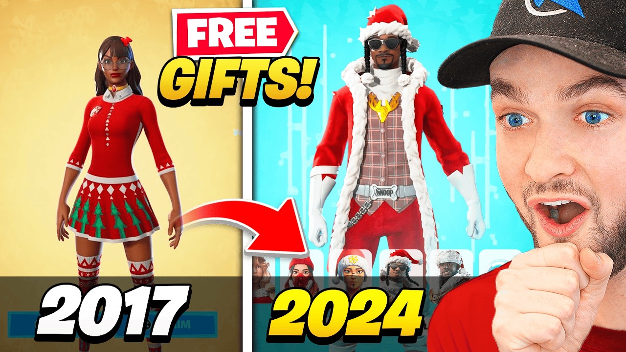 Opening EVERY Winterfest Present in Fortnite! (2019 - 2024)