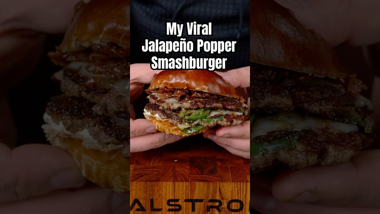 The Perfect Jalapeno Popper Smashburger!