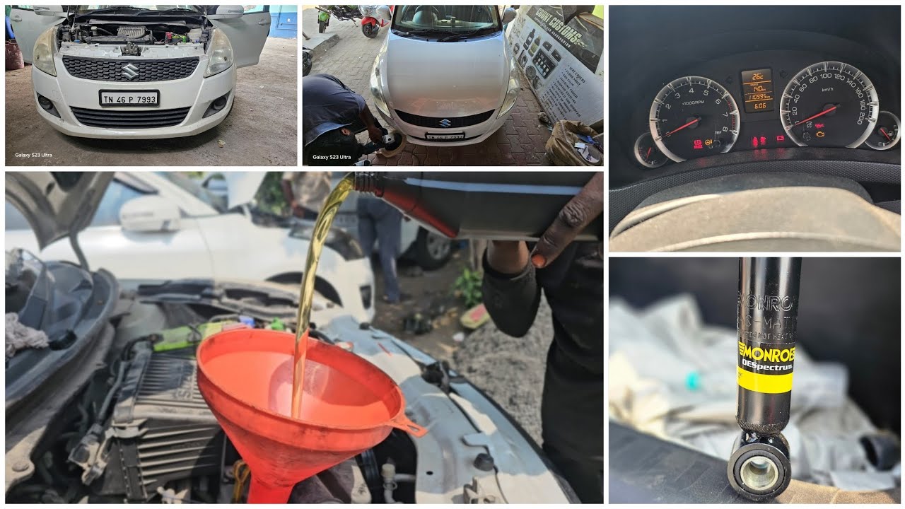 major service for maruti swift 2014 🔥1,10,000km service ,petrol engine 👍 