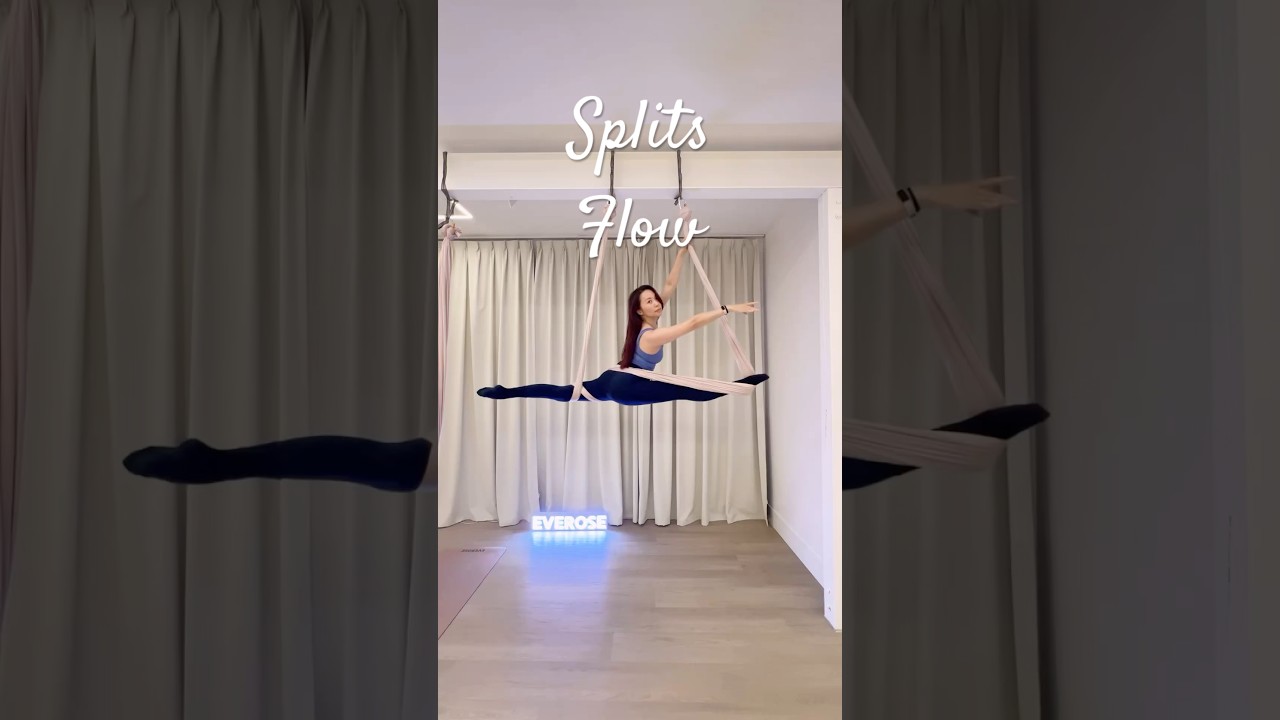 Splitty advanced aerial yoga flow #splits #aerialyoga
