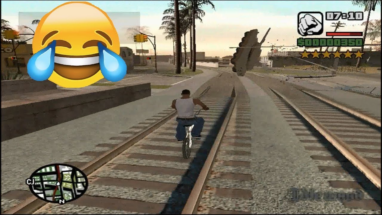 GTA: San Andreas - First mission with Carmageddon mod + other cheats