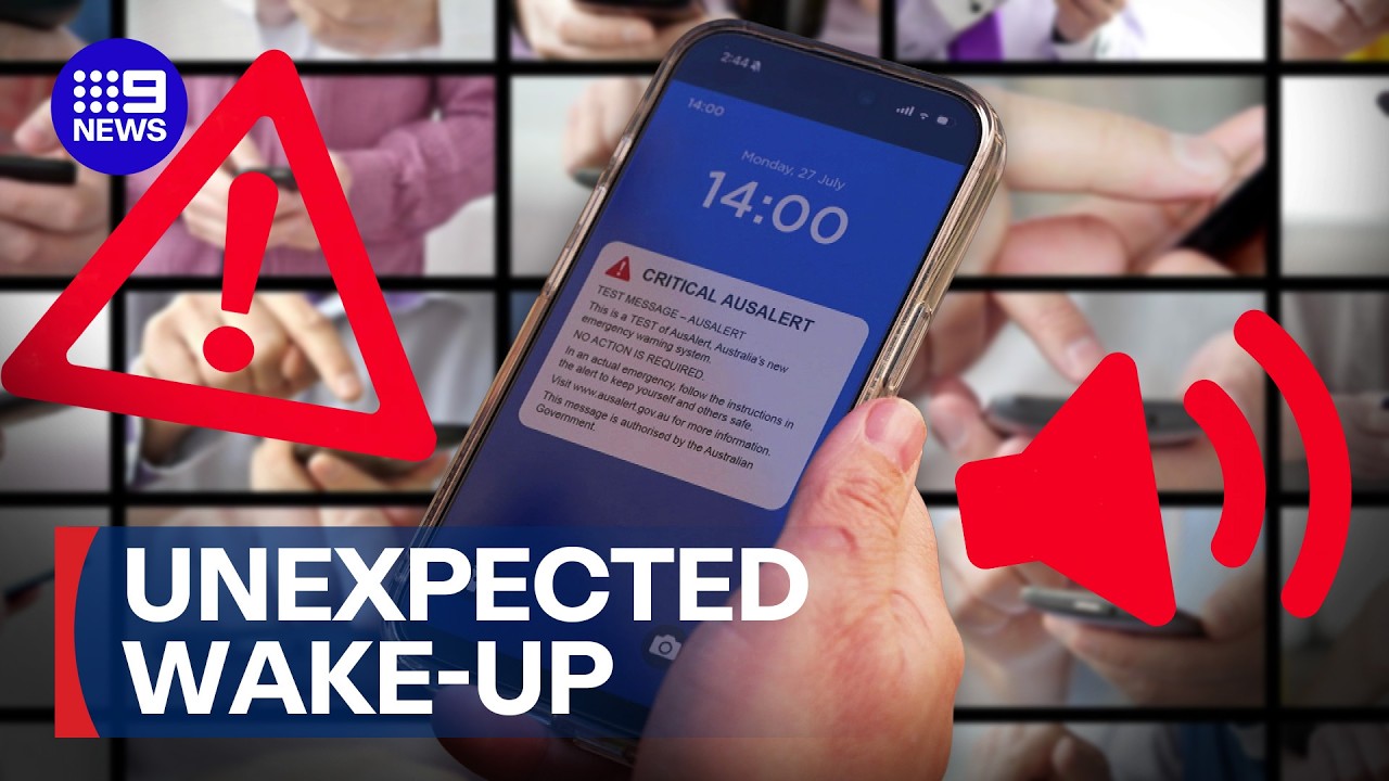 Millions of phones to be blasted with emergency alarm | 9 News Australia