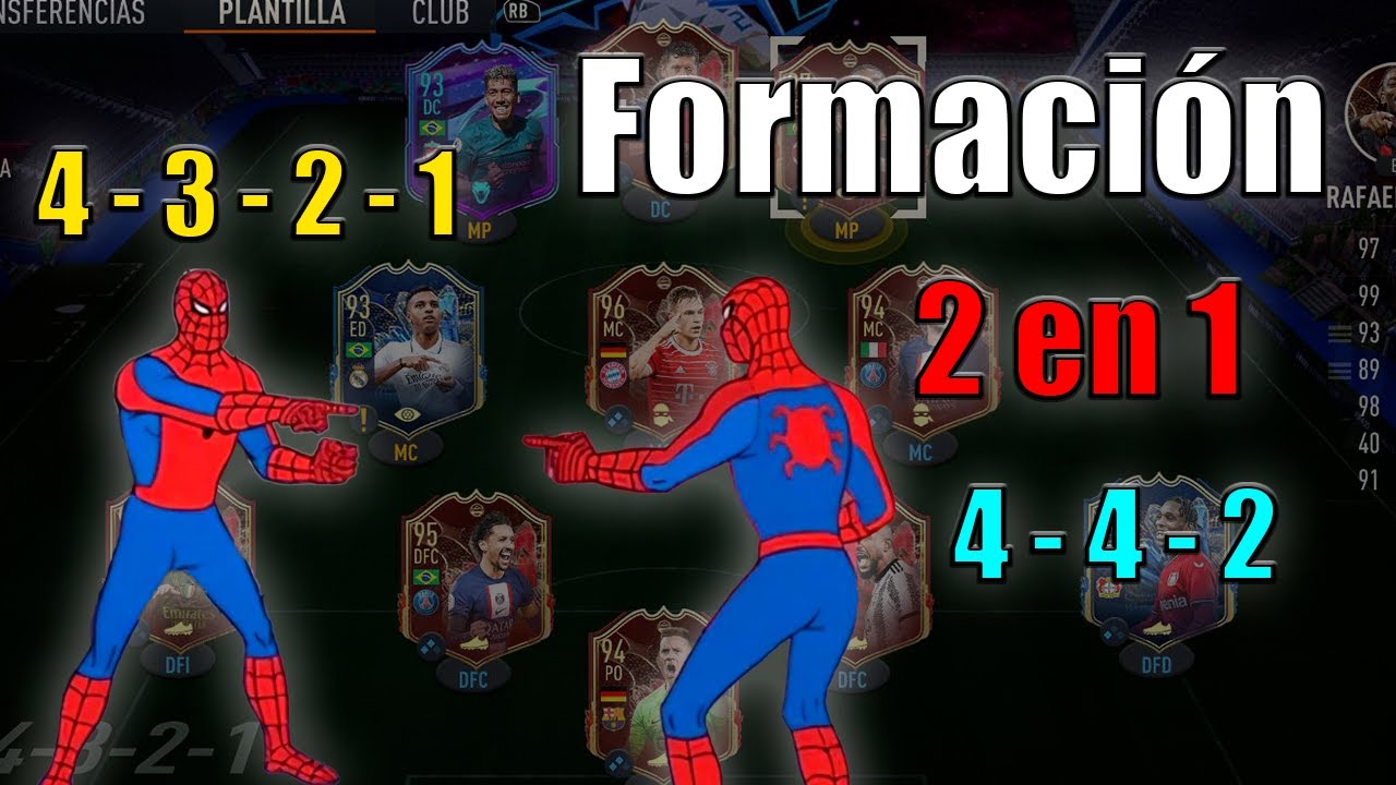 ¿Esta es la formación mas usada en FIFA 23? Dos Formaciones en una la 4-3-2-1.