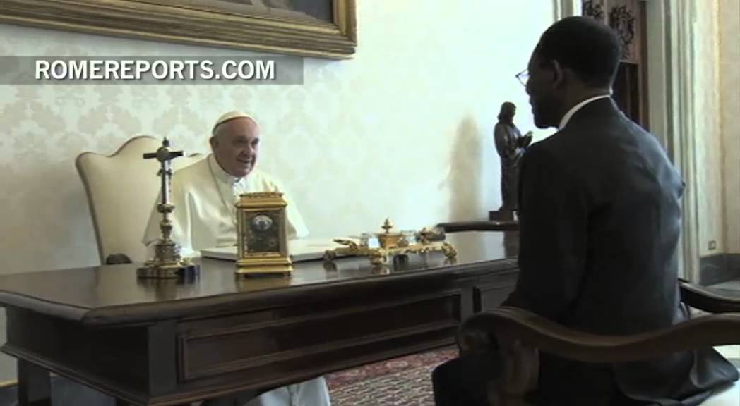 Pope meets with Equatorial Guinea president as bilateral agreement goes into effect