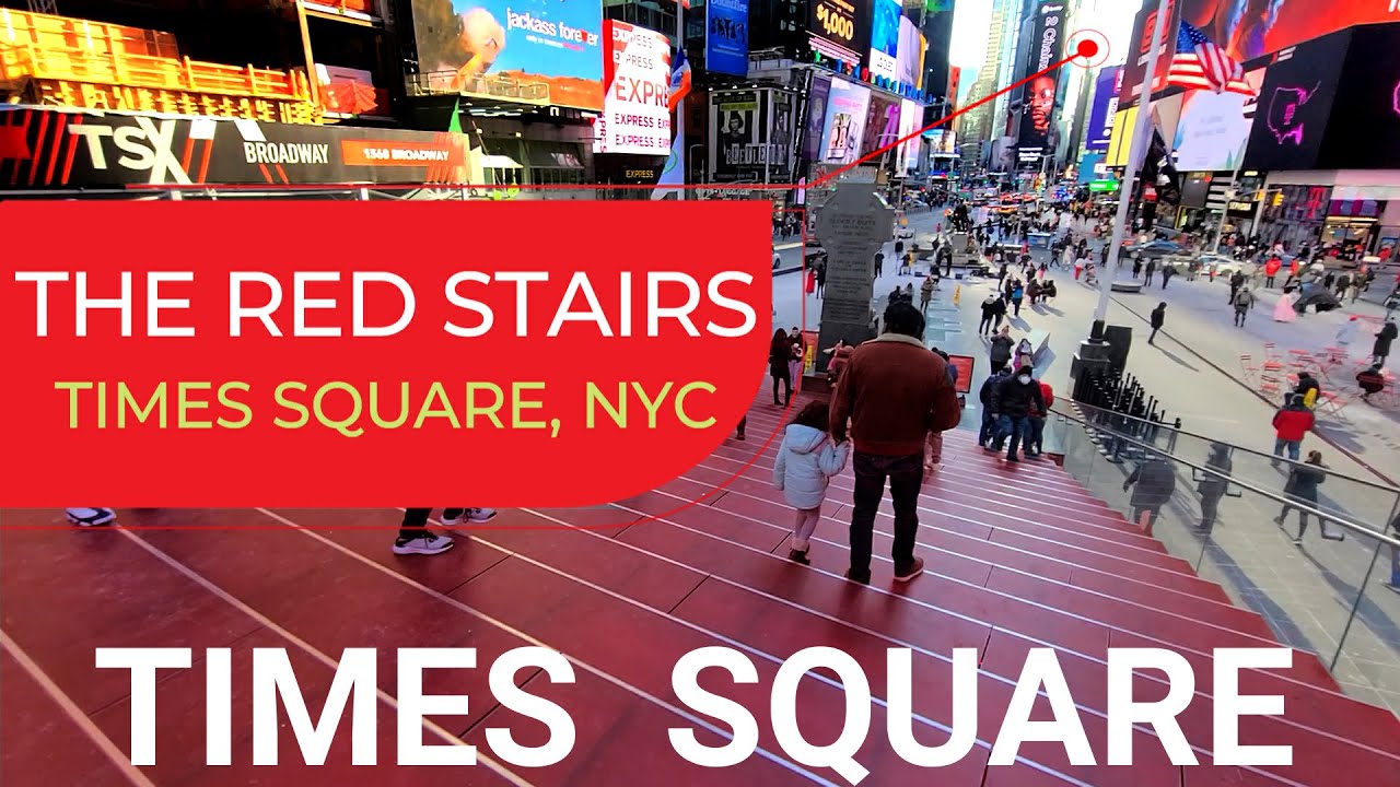 RED STAIRS TKTS Booth in TIMES SQUARE New York City 2022