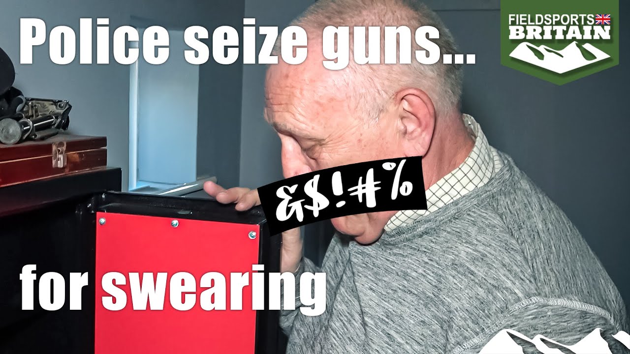Police seize guns... for swearing