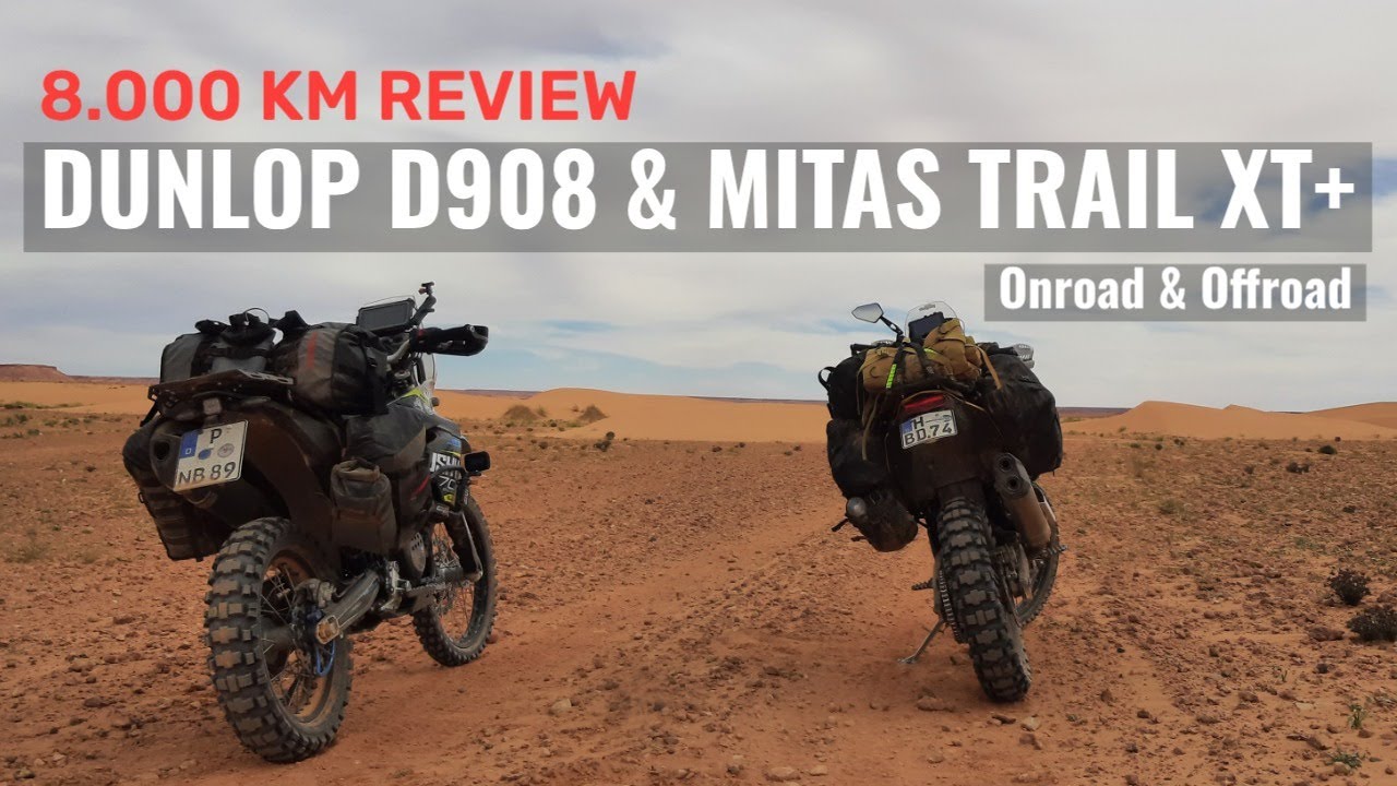 Motorradreifen Review Dunlop D908rr & Mitas Trail XT auf Tenere 700 & Husqvarna 701