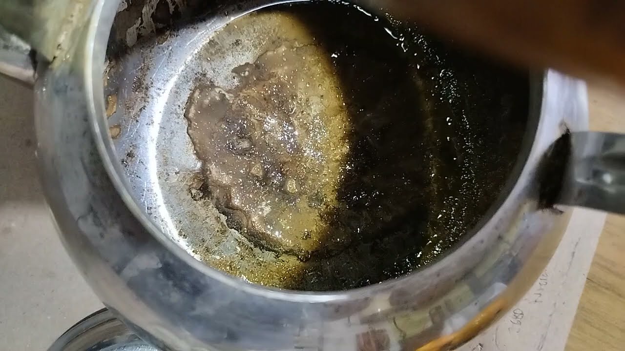 Sarro en el interior de una pava, limpiar mediante uso de limón 🍋
