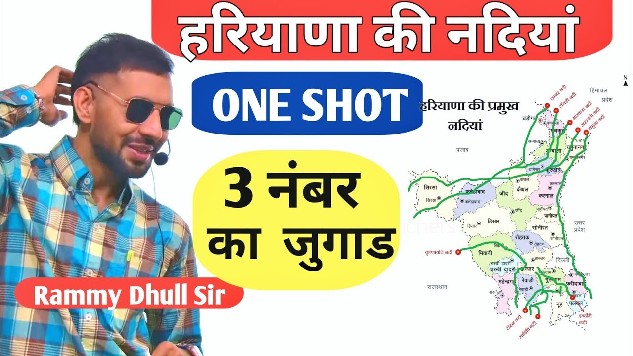 हरियाणा की नदियां For HTET/CET/Police 2026/Group D By Rammy Dhull Sir