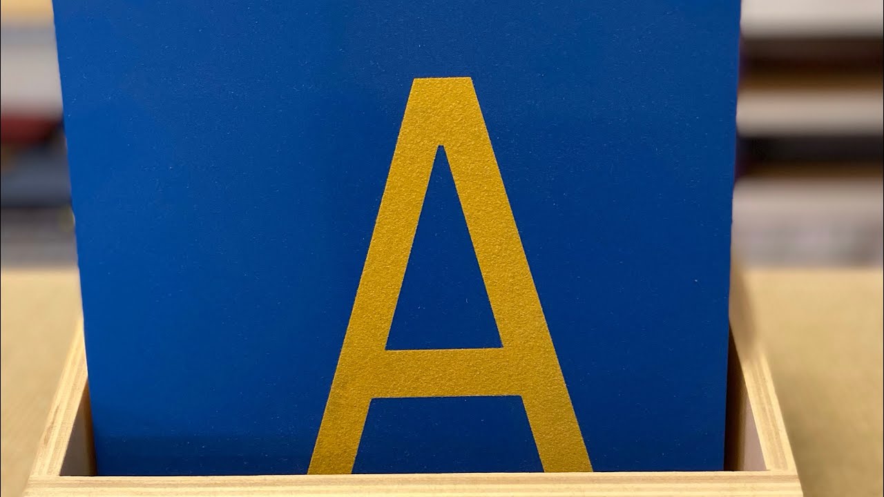 Montessori Language-Sandpaper Letters Lesson