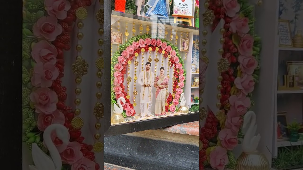 wedding memories framed beautifully 😍 #anniversarygift #miniatureart #craftingtale #3dart #handmade