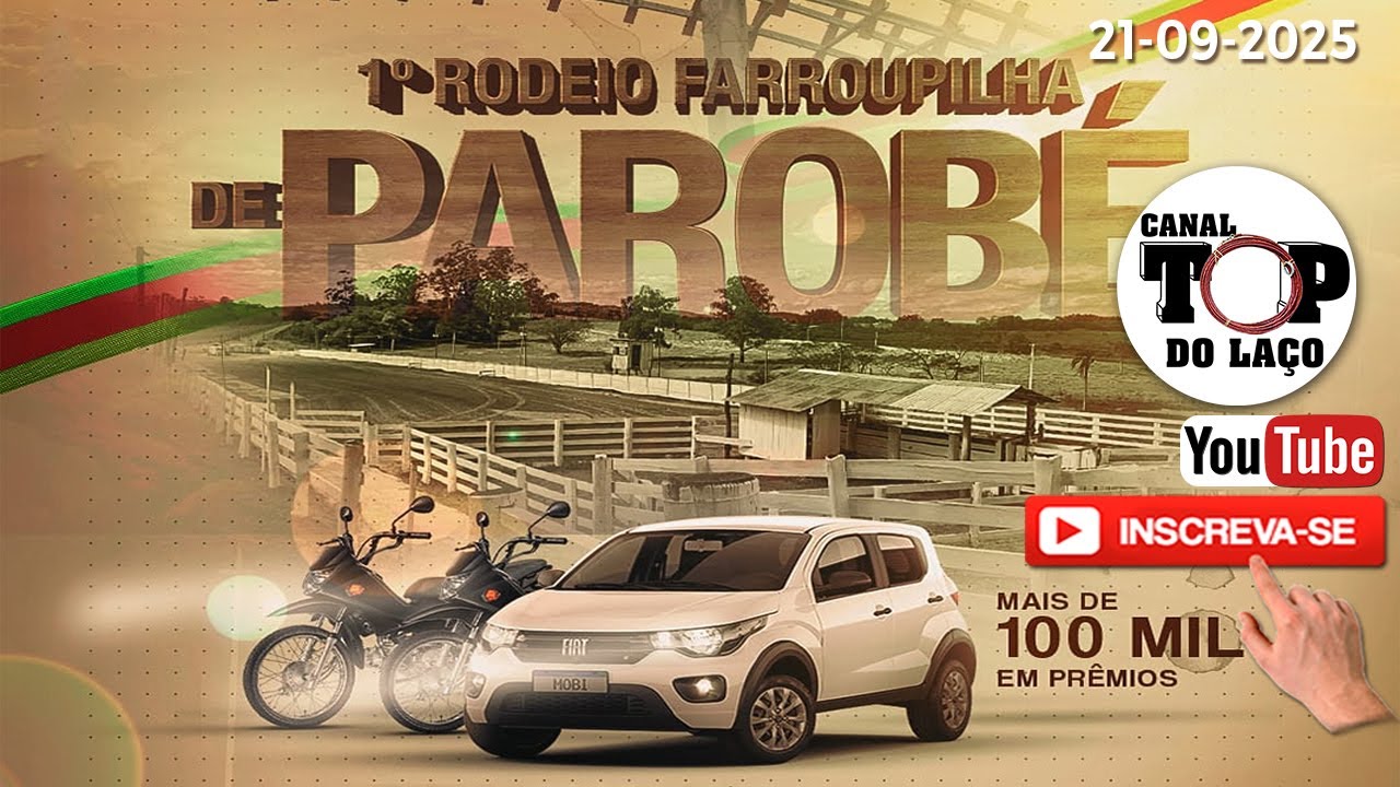 🐴1&ordm; RODEIO FARROUPILHA DE PAROB&Eacute; - RS  |  FAZENDA T&Eacute; 🐴