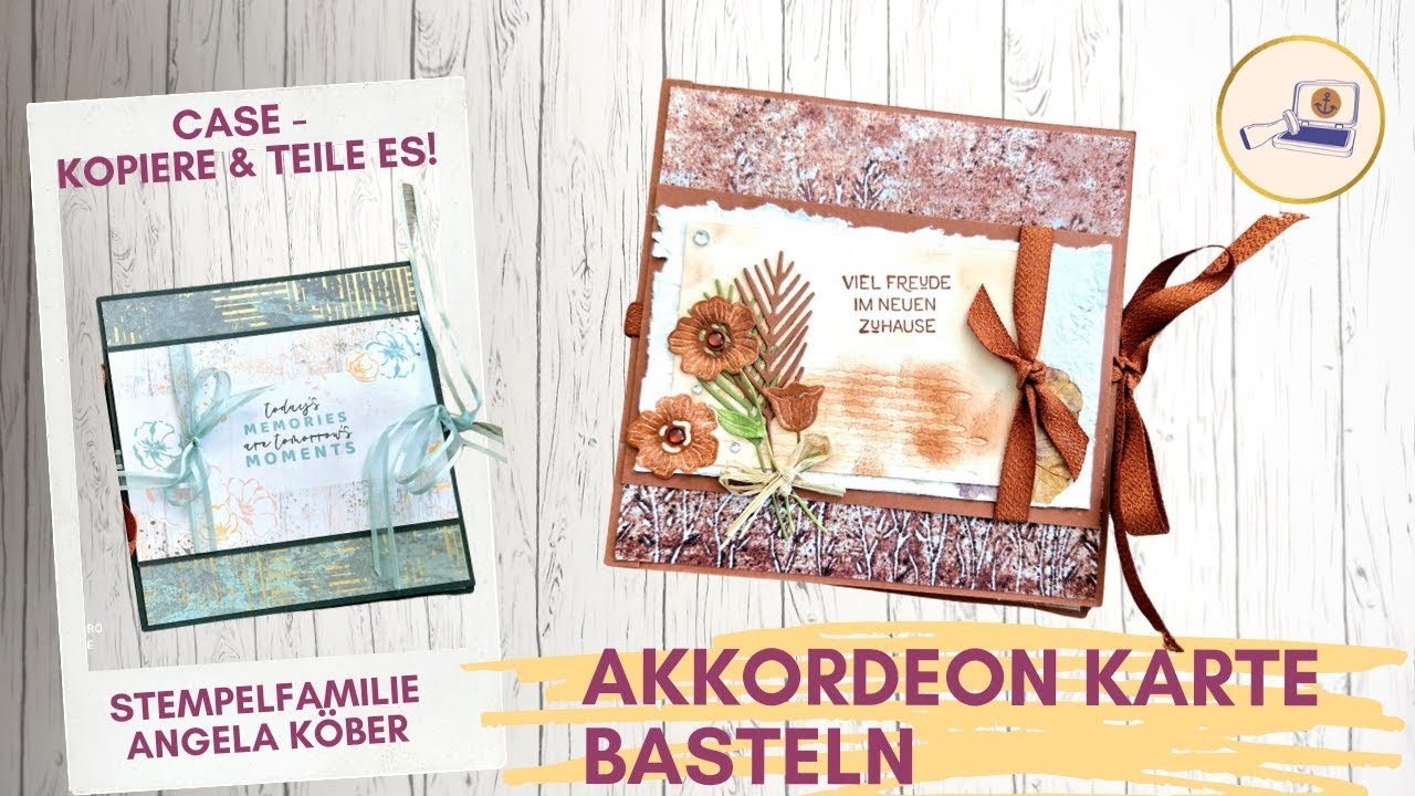 Anleitung - Akkordeon - Karte zum Einzug  - Stampin'Up! - Reihe Elegante Töpferkunst