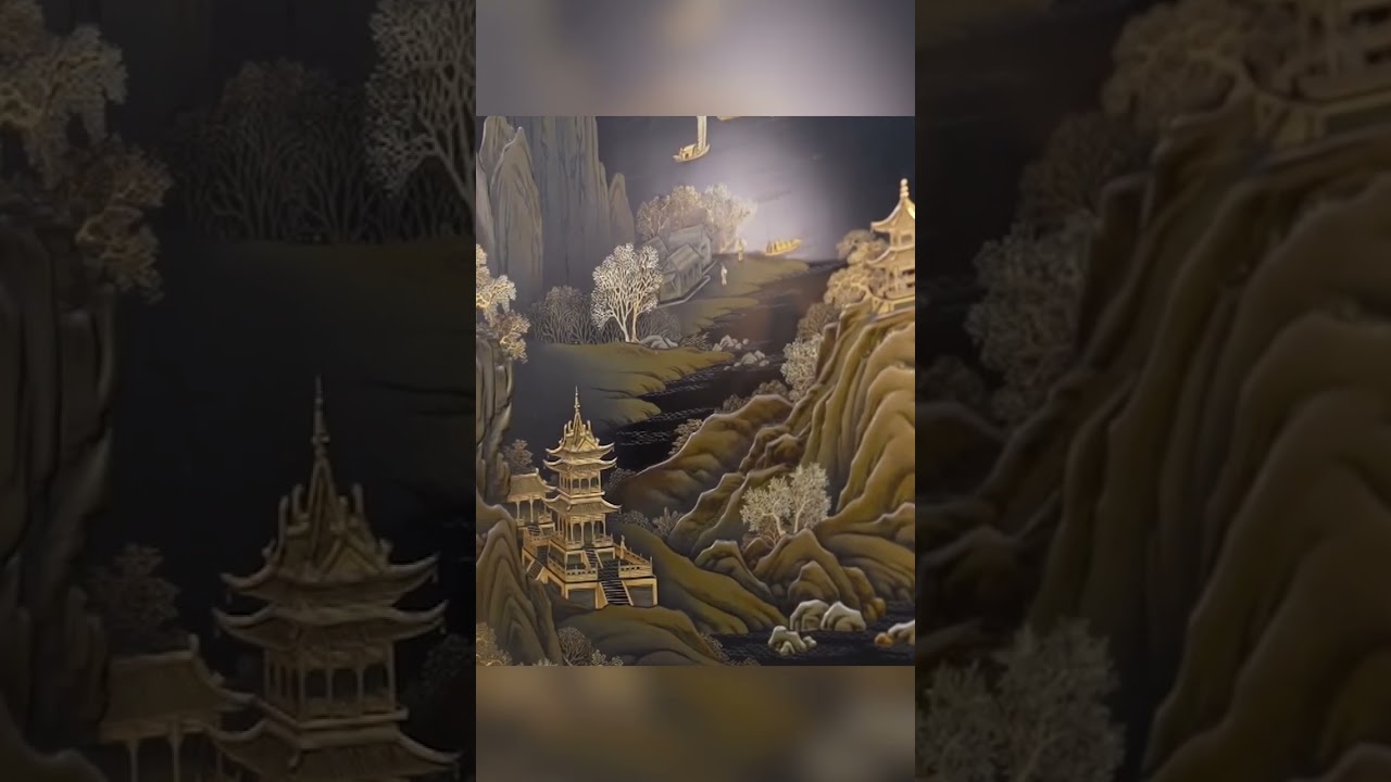 Hand-polished lacquerware unique to Pingyao