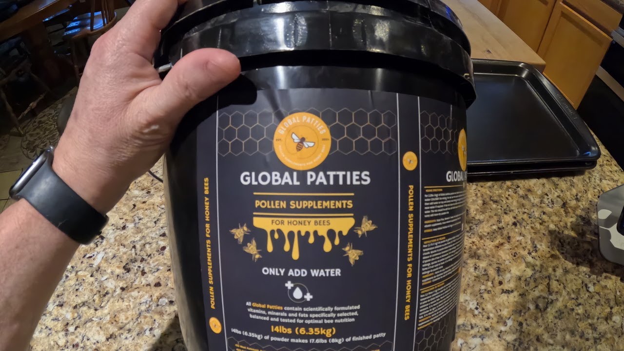 Making some Pollen Patties from Global Patties Pollen