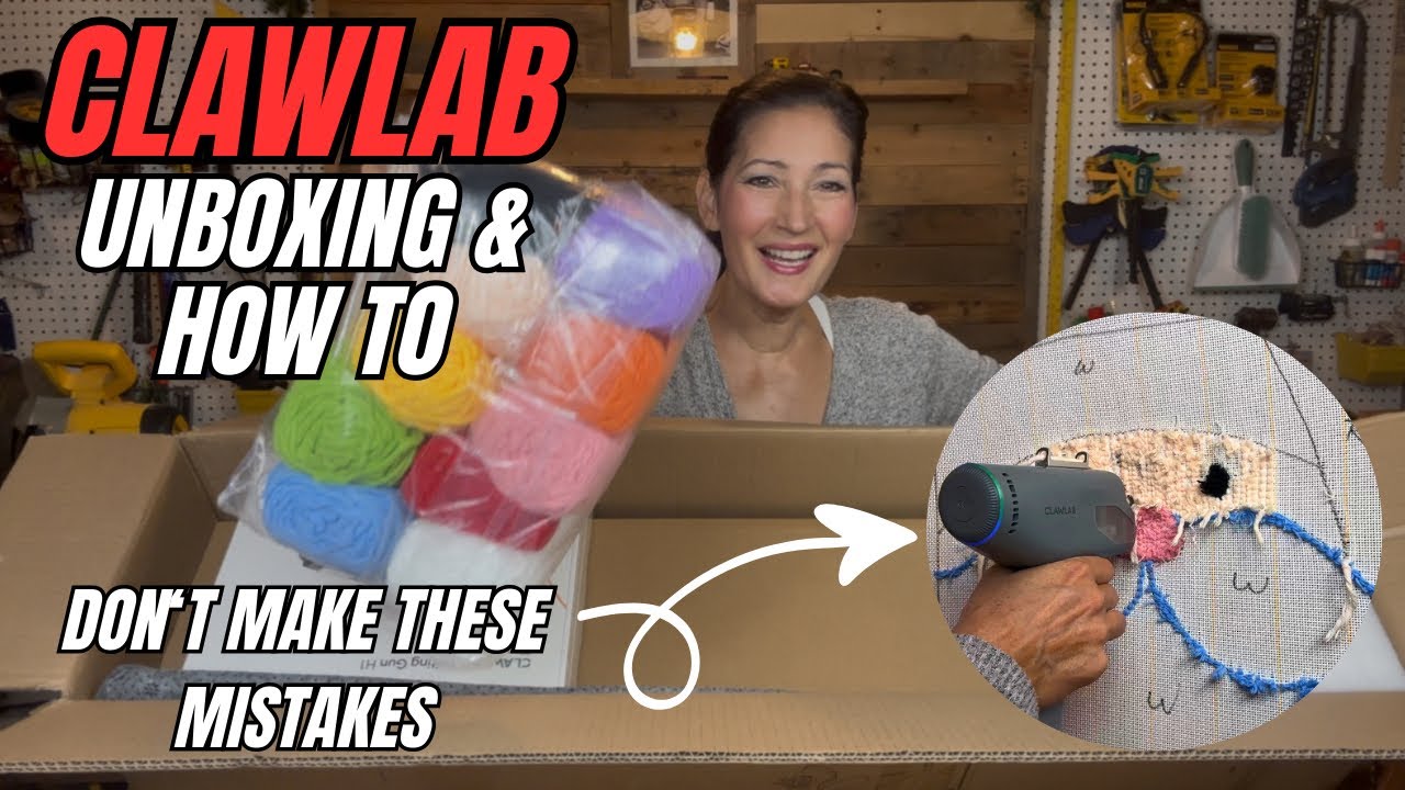Лучший обзор набора для тафтинга Clawlab! Распаковка, сборка, демонстрация и какие ошибки следует...