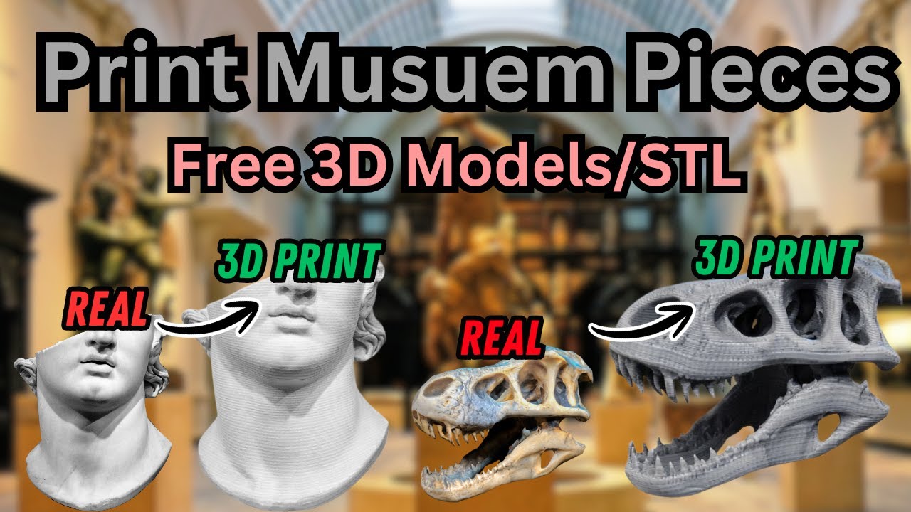 Вы можете распечатать на 3D-принтере настоящие музейные экспонаты (бесплатные STL-файлы).