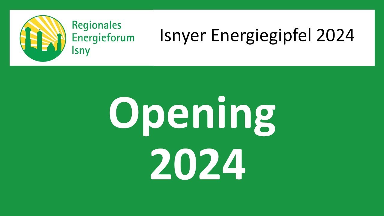 Eröffnungsveranstaltung 13. Isnyer Energiegipfel 2024