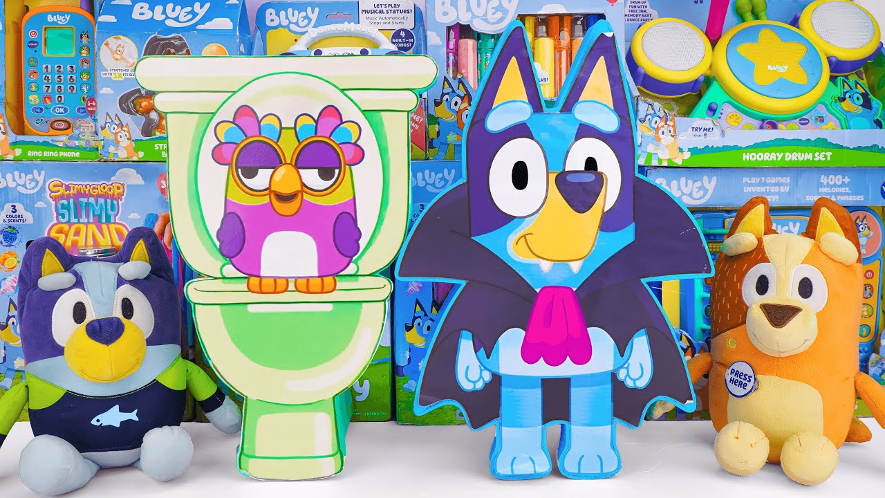Bluey Toy Collection Unboxing Review 🐾 Mystery Bluey Vampire Box & Chattermax Box