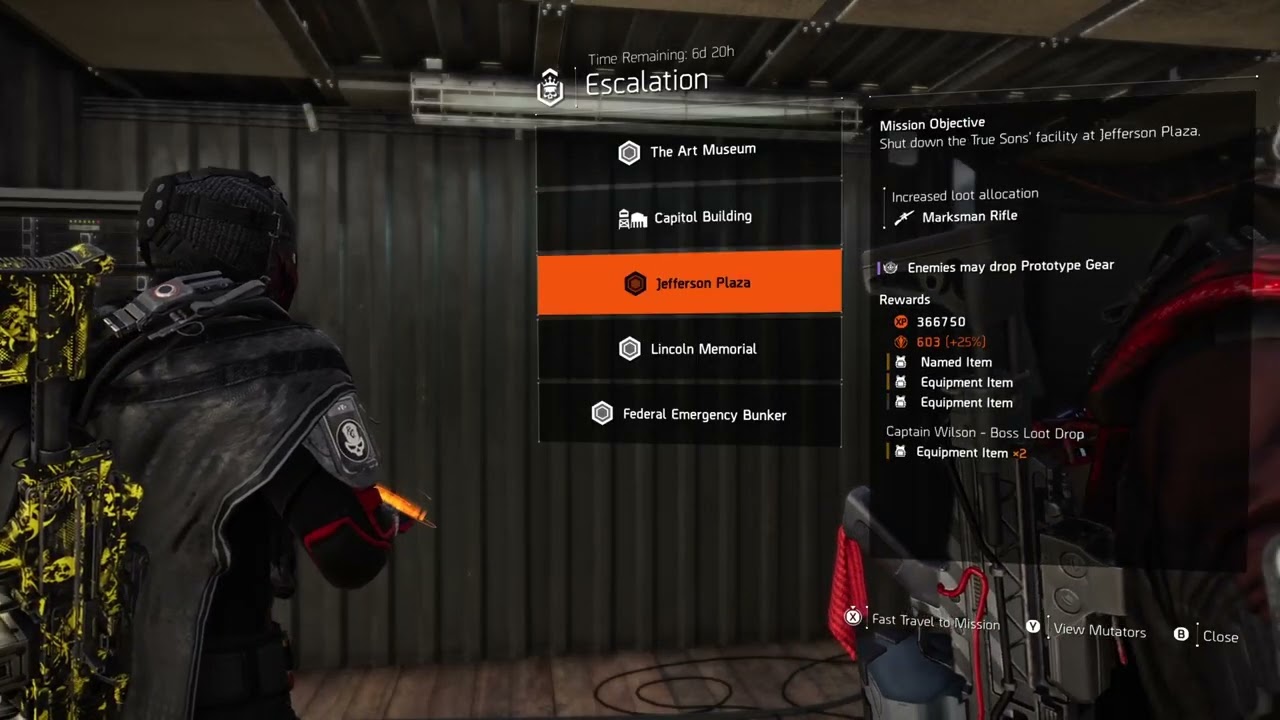 Escalation targeted loot June 9th, 2026. Weekly reset