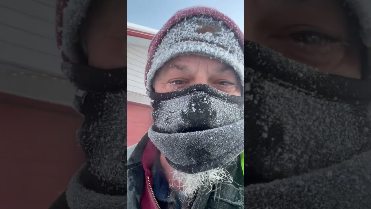 Wild Arctic Sunlight! Fairbanks snow blower at -12 F 