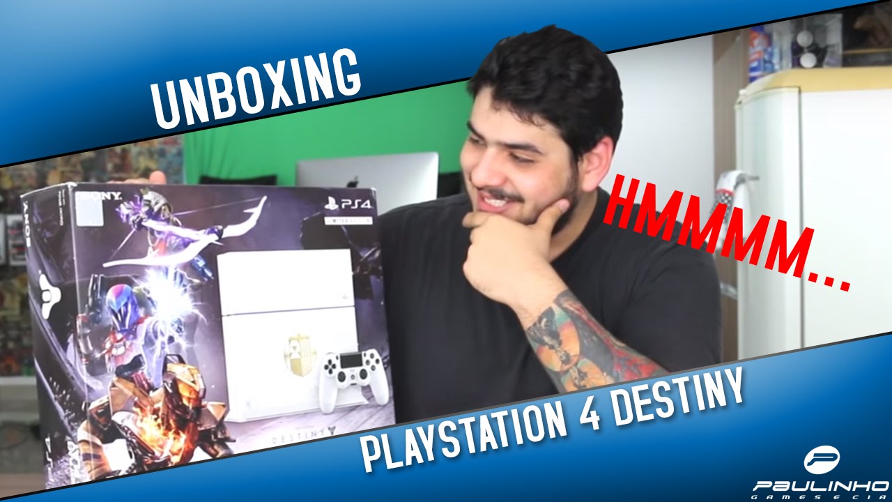 UNBOXING - PS4 VERSÃO DESTINY!