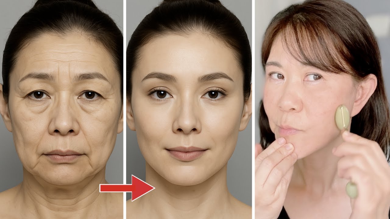 Jade Roller Massage: Incredible Before & After Results. Do it daily for 14 days.