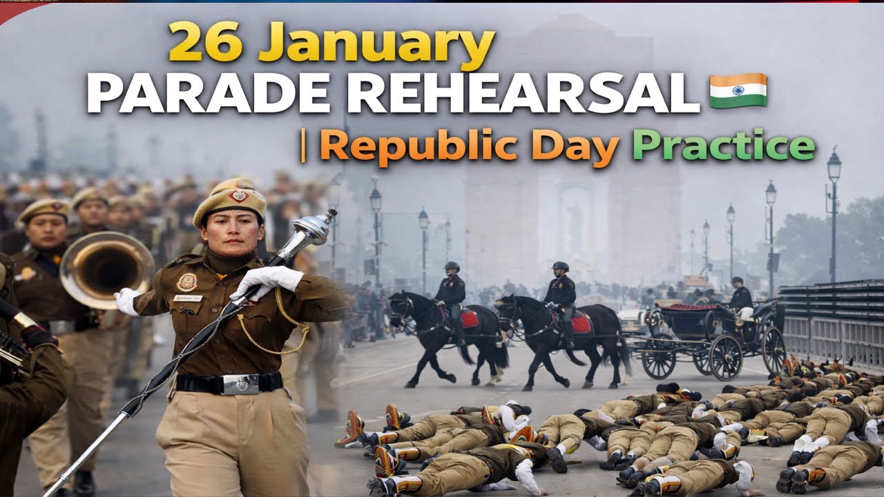 26 January Parade Rehearsal 🇮🇳 | Republic Day Practice