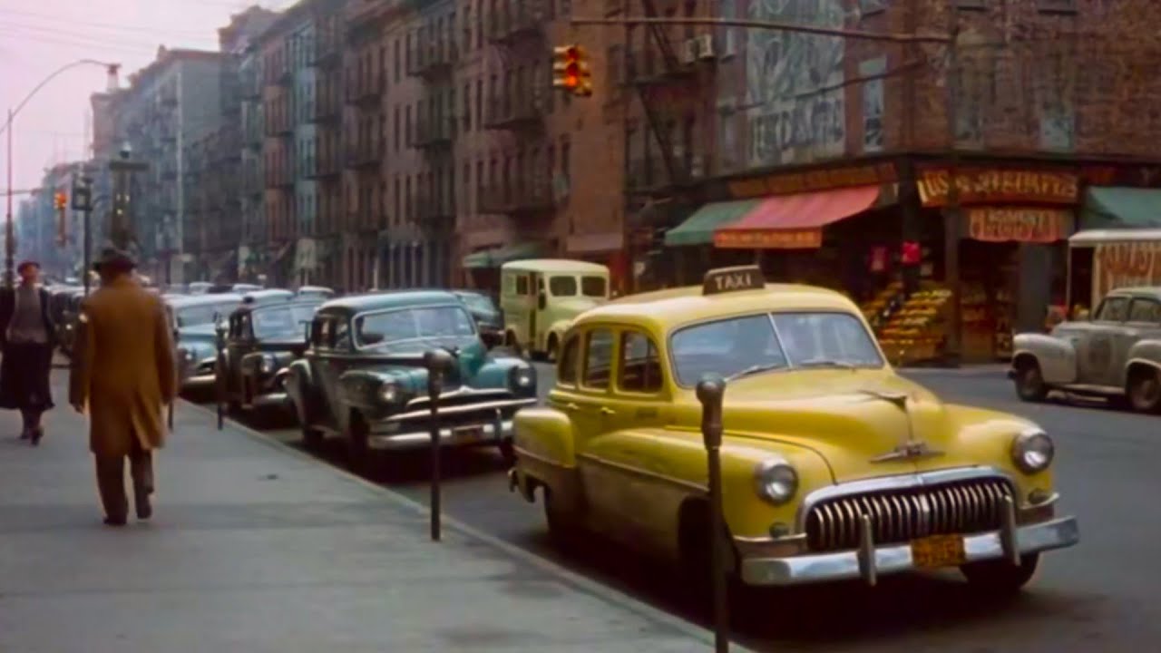 1952 NYC: RARE Colorized Film of New York City