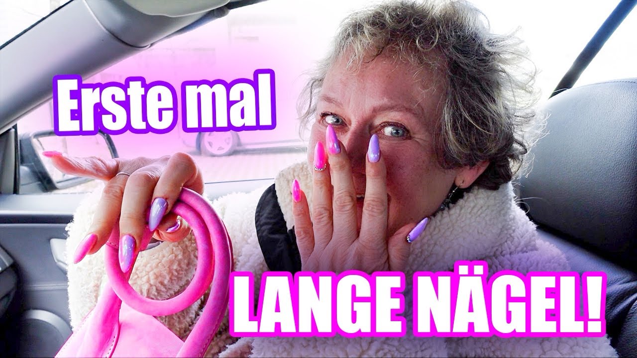 Das ERSTE MAL richtig LANGE NÄGEL mit Ü60 🤩💖💜