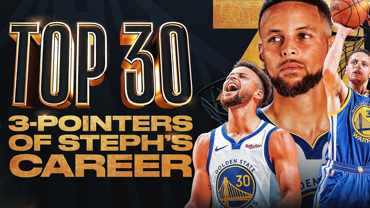 30 najlepszych rzut&oacute;w za 3 punkty w karierze Stephena Curry&rsquo;ego 💦