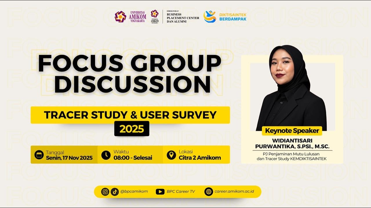FOCUS GROUP DISCUSSION – TRACER STUDY & USER SURVEY 2025