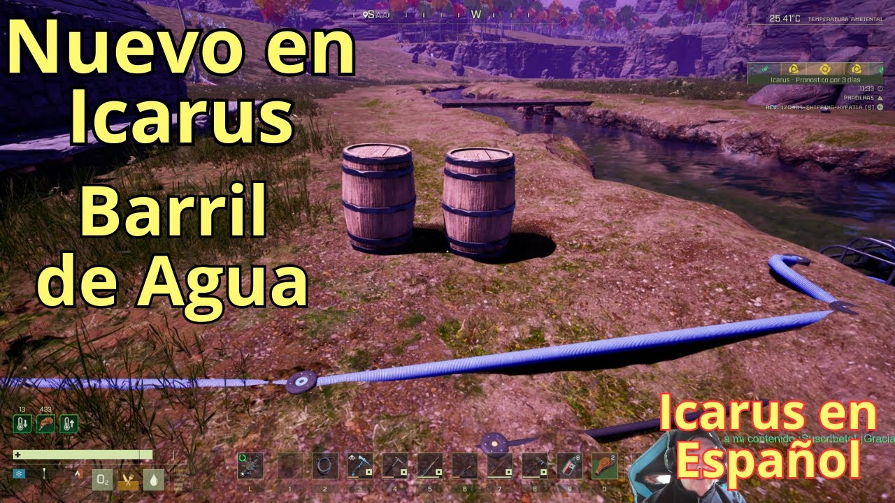 Barril de agua | icarus mundo abierto | Como hacer barril de agua | Como funciona el barril de agua
