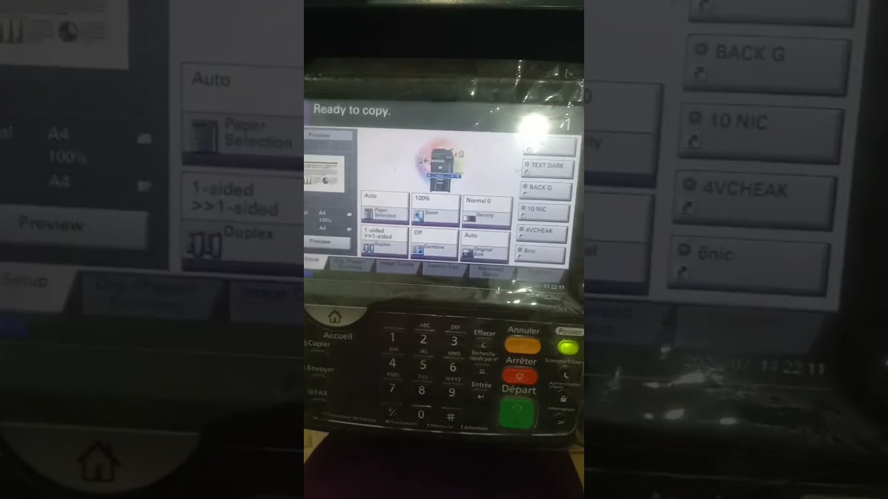A4 to A3 in Kyocera Taskalfa machines print out