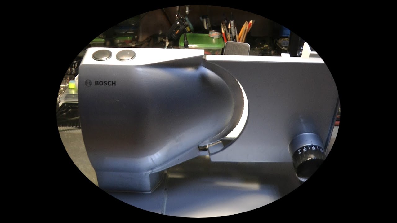 Ломтерезка BOSCH 9101 ремонт  кнопок,полная разборка и смазка