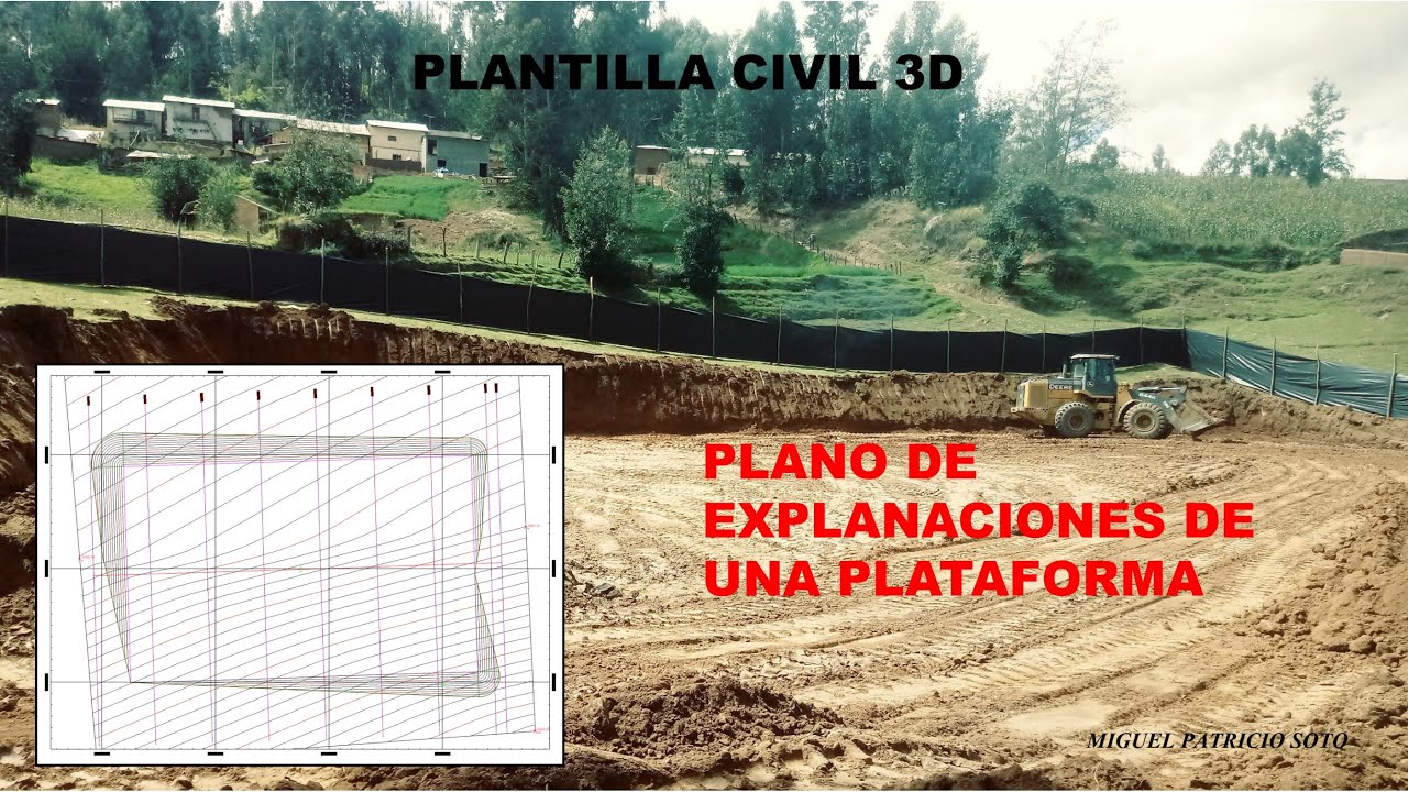 VOLUMEN DE EXPLANACION DE PLATAFORMA-METODO SECCIONAMIENTO EN CIVIL 3D
