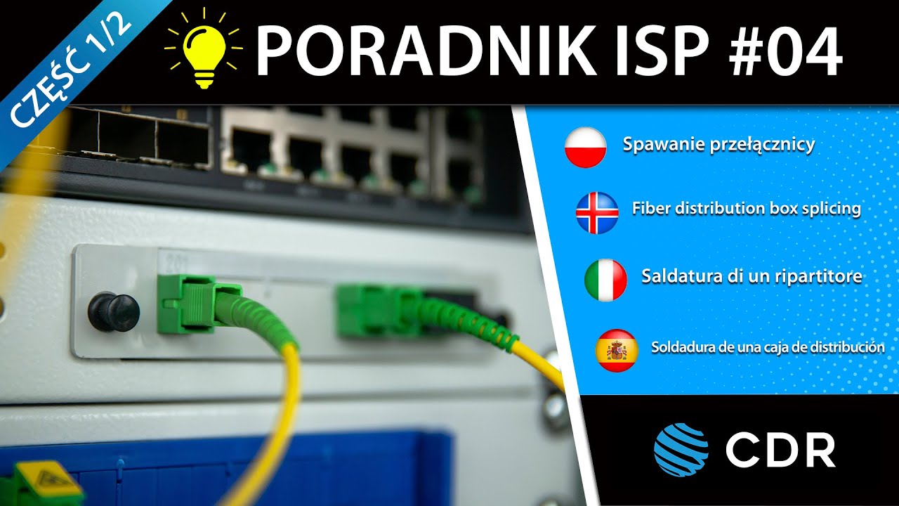 💡 Poradnik ISP | #04 | Spawanie przełącznicy światłowodowej i montaż szafy RACK część 1/2