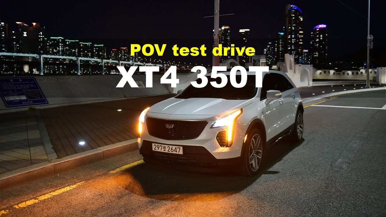 Cadillac XT4 Sport 350T POV night drive, review