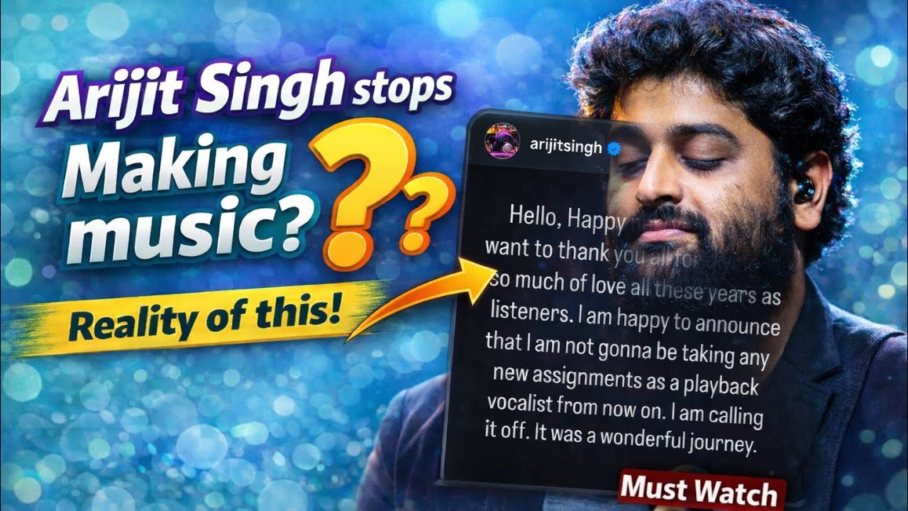 🙄 Arijit Singh Quit Music ? Full Information Is Here - Must Watch | MN concept 