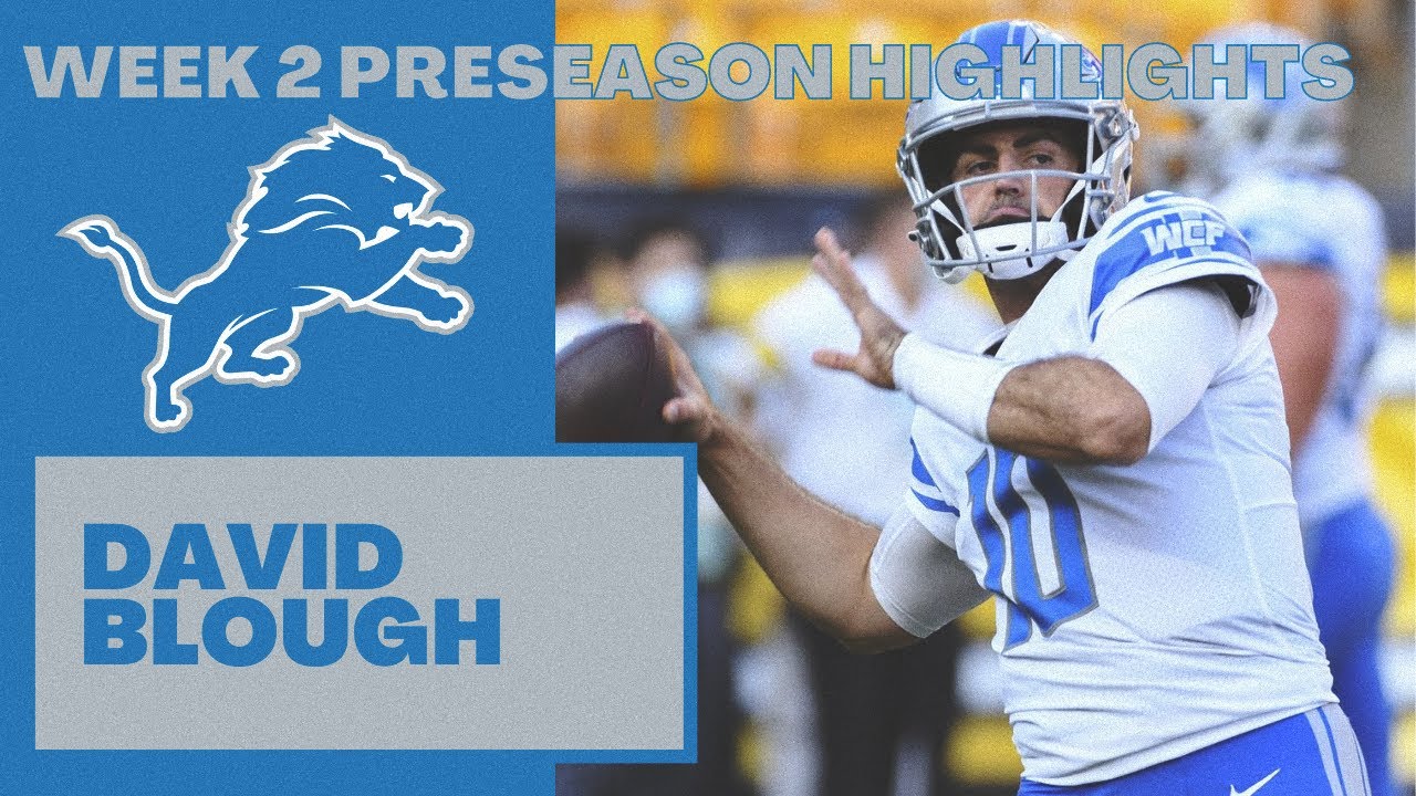 David Blough Week 2 Preseason Highlights | 2021 NFL Preseason Highlights