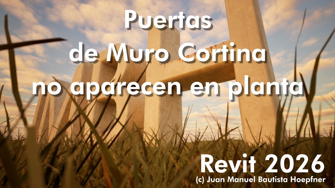 Puertas de muro cortina no aparecen en planta