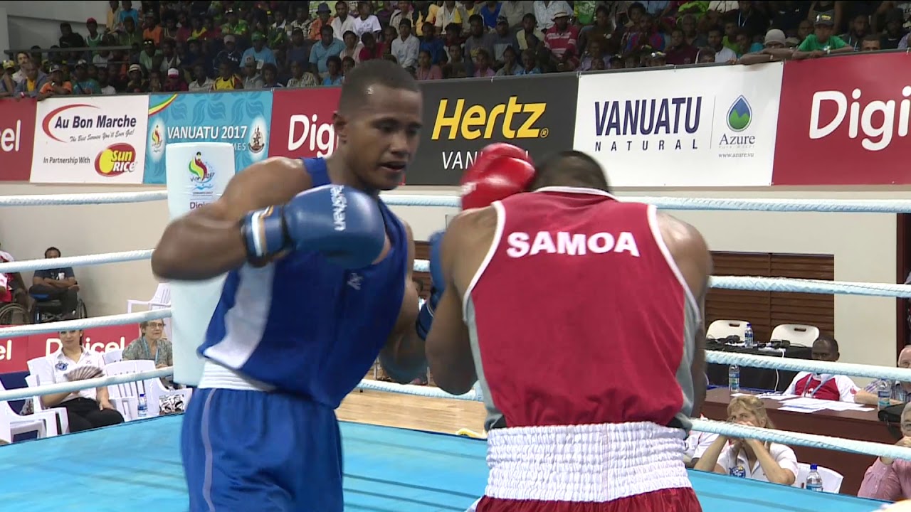 Pacific Mini Games Van2017 Boxing Mens MW 75kg Samoa vs Tonga