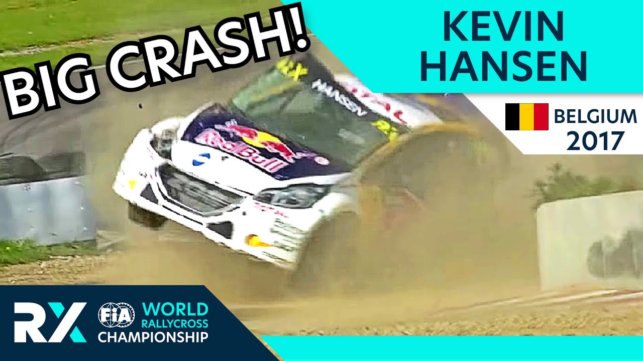 Kevin Hansen BIG CRASH at FIA World Rallycross of Belgium 2017. Big Rallycross Crash by Kevin Hansen