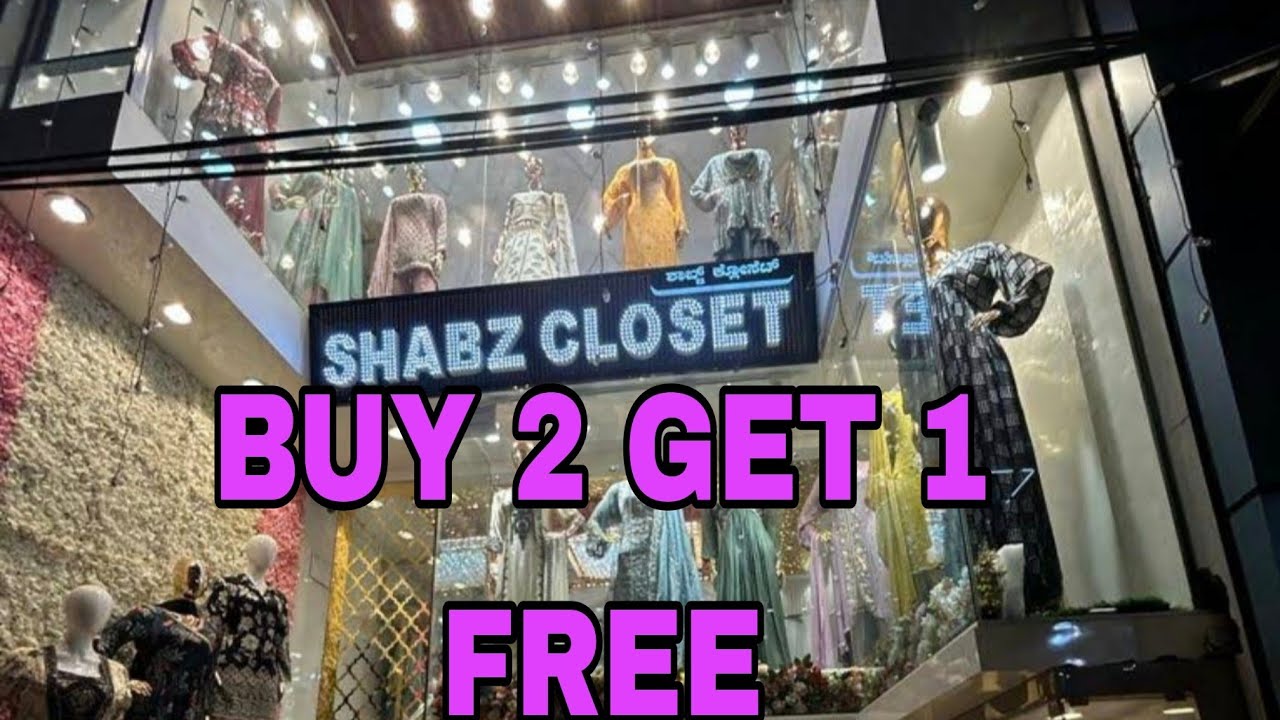 Buy 2 Get 1 FREE Shivajinagar Commercial Street@SHABZ CLOSET#commercialstreetbangalore  #misbahvlogs