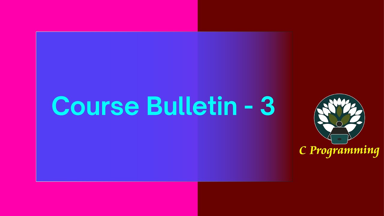 Course Bulletin - 3