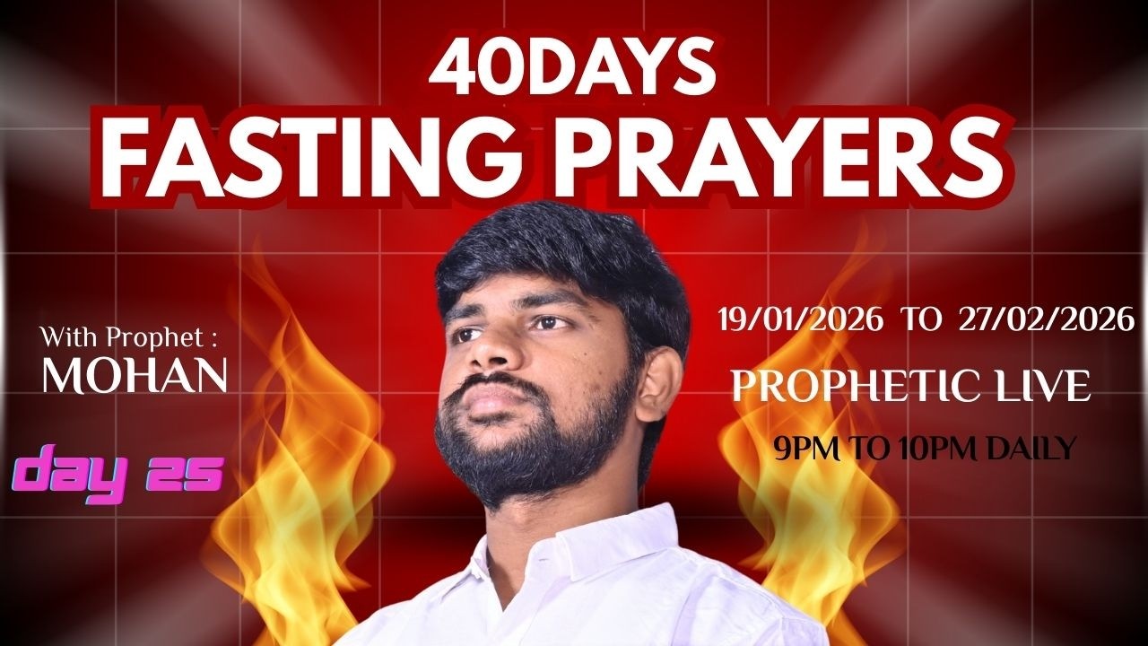 40 Days Fasting Prayer Live 🔥 | Prophetic Prayer | Day 25