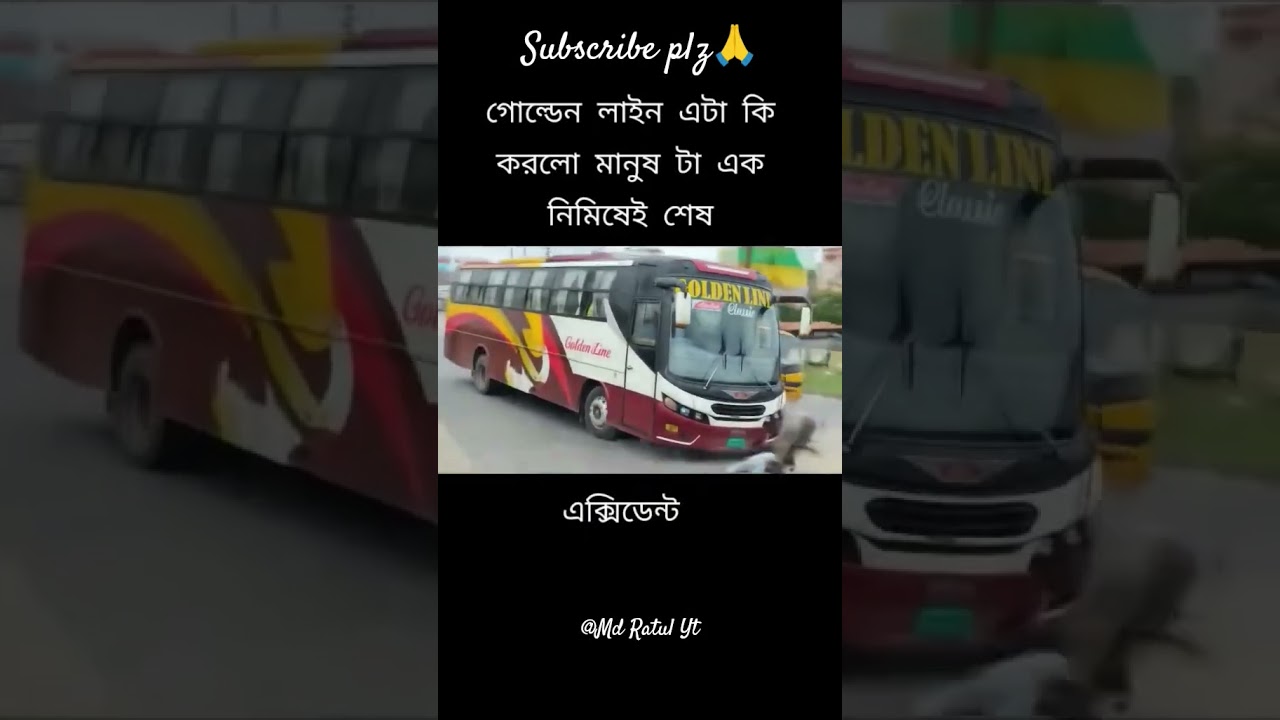 Golden Line Bus Accident#shorts#bd bus lover##