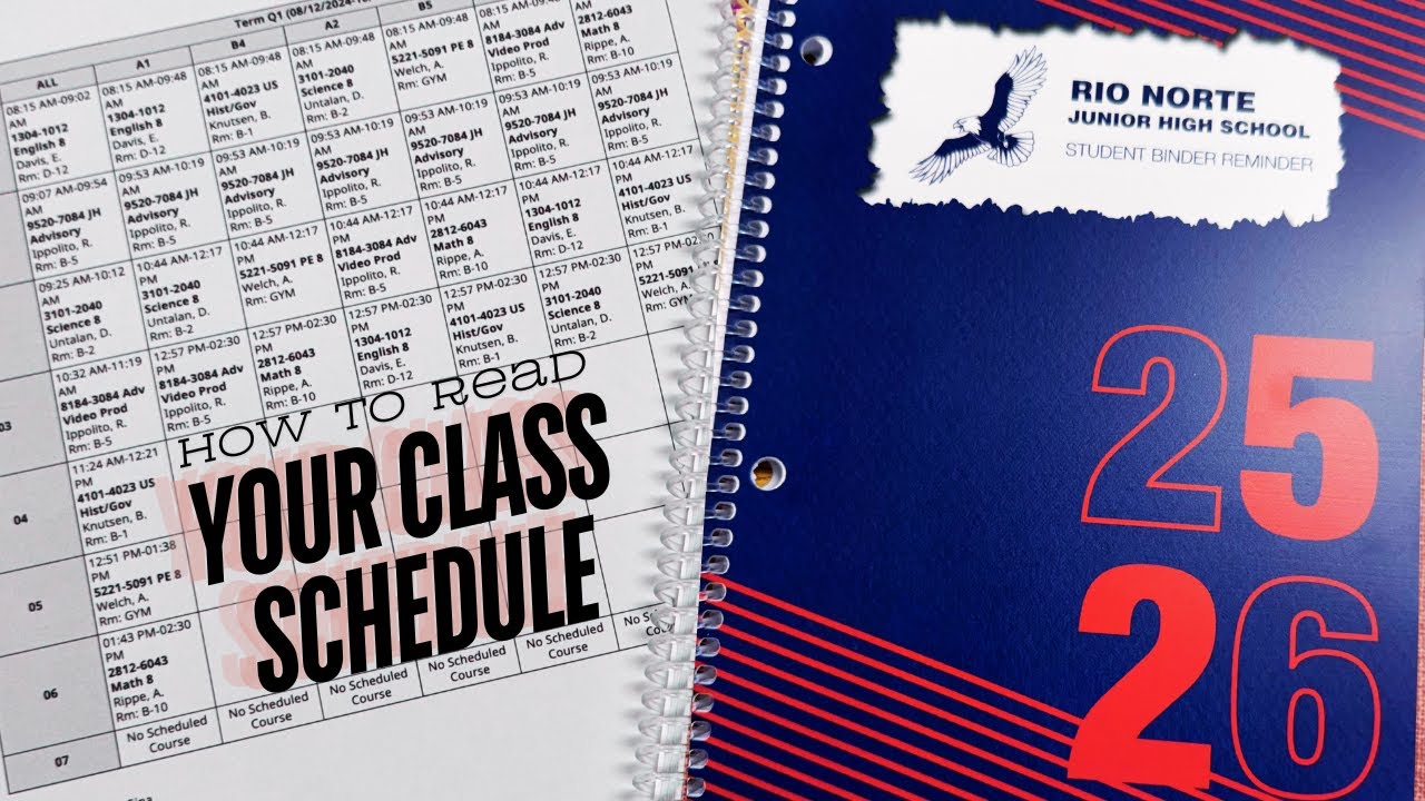 How to Read Your Class Schedule | August 2025